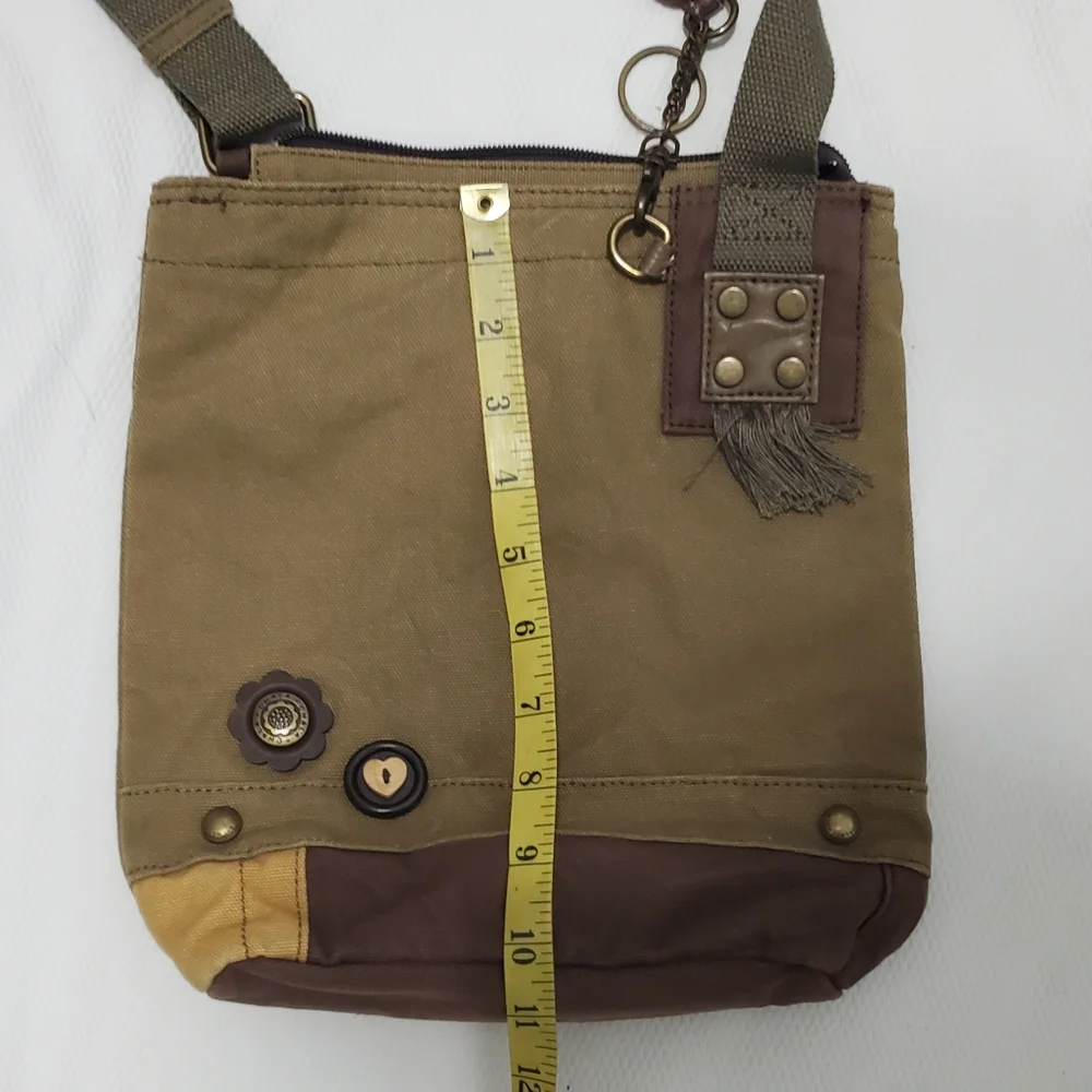 Chala Patch Sloth Canvas Crossbody Bag - Picture 8 of 11